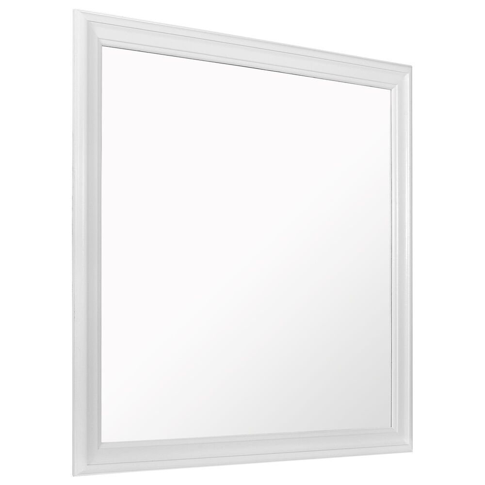 Global Furniture USA Pompei Mirror in Metallic White, , large