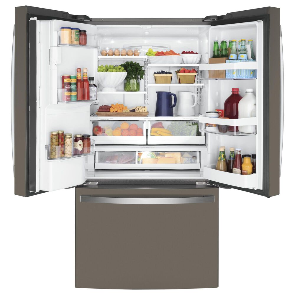 GE Appliances 22.1 Cu. Ft. Counter-Depth French-Door Refrigerator in Slate, , large
