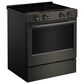 KitchenAid 2-Piece Kitchen Package with 30" Slide-In Smart Electric Range and 30" Over-the-Range Microwave Oven in Black Ore, , large