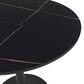 Leisuremod Leisuremod Bristol 31 round dining table Black base with Black Sintered stone Top, , large