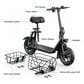 HOMLUX 550W 20-Mile Adults Electric Scooter with Pet Basket in Black, , large