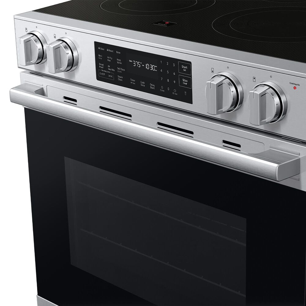 Samsung Bespoke 6.3 Cu. Ft. Smart Slide-In Electric Range with True Convection in Stainless Steel, , large