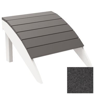 Oceanside Adirondack Foot Stool in Charcoal, , large