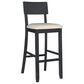 Linon Home Decor Jorissen Bar Stool in Dark Charcoal, , large
