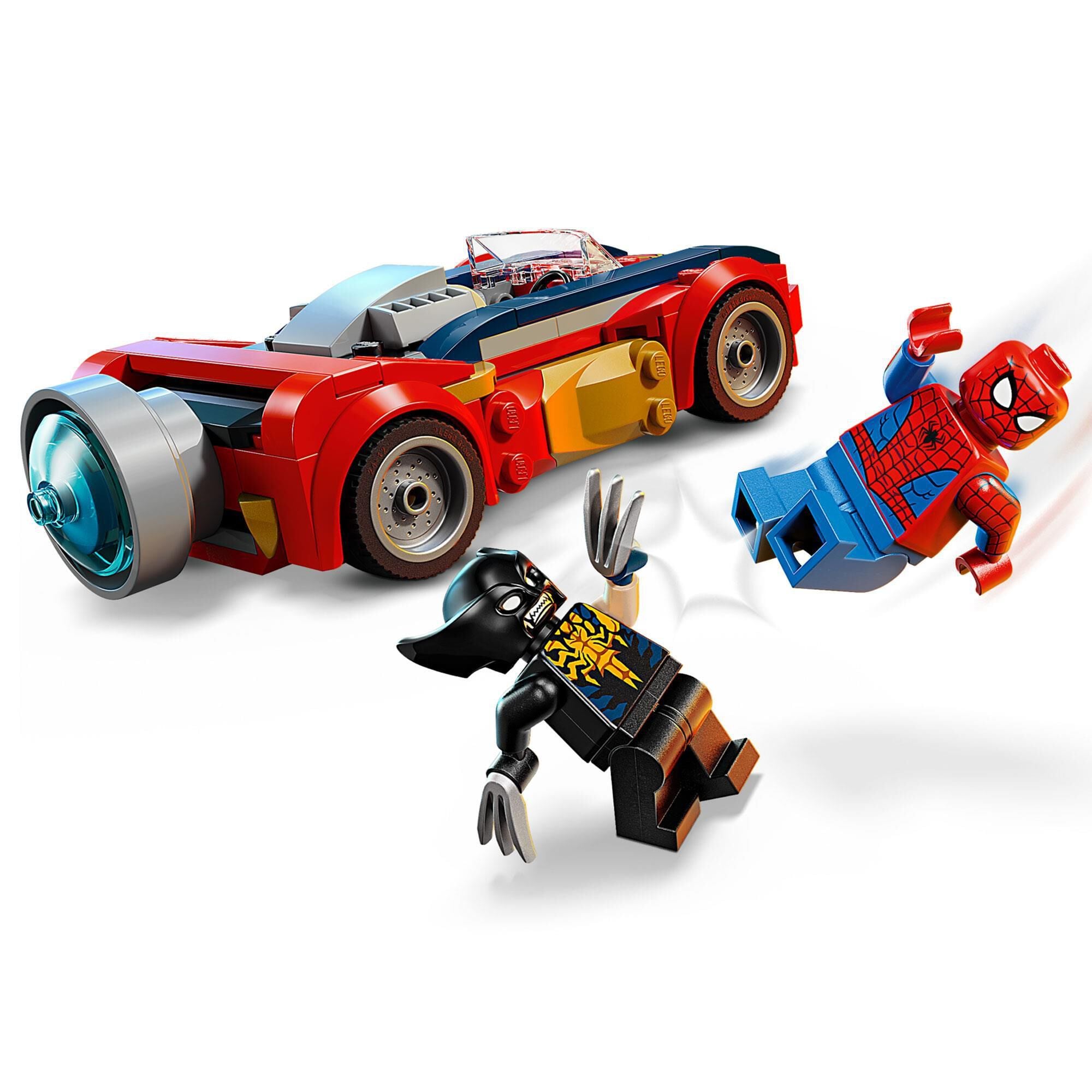 LEGO Marvel Spider-Man Car vs. Venomized Wolverine Building Set