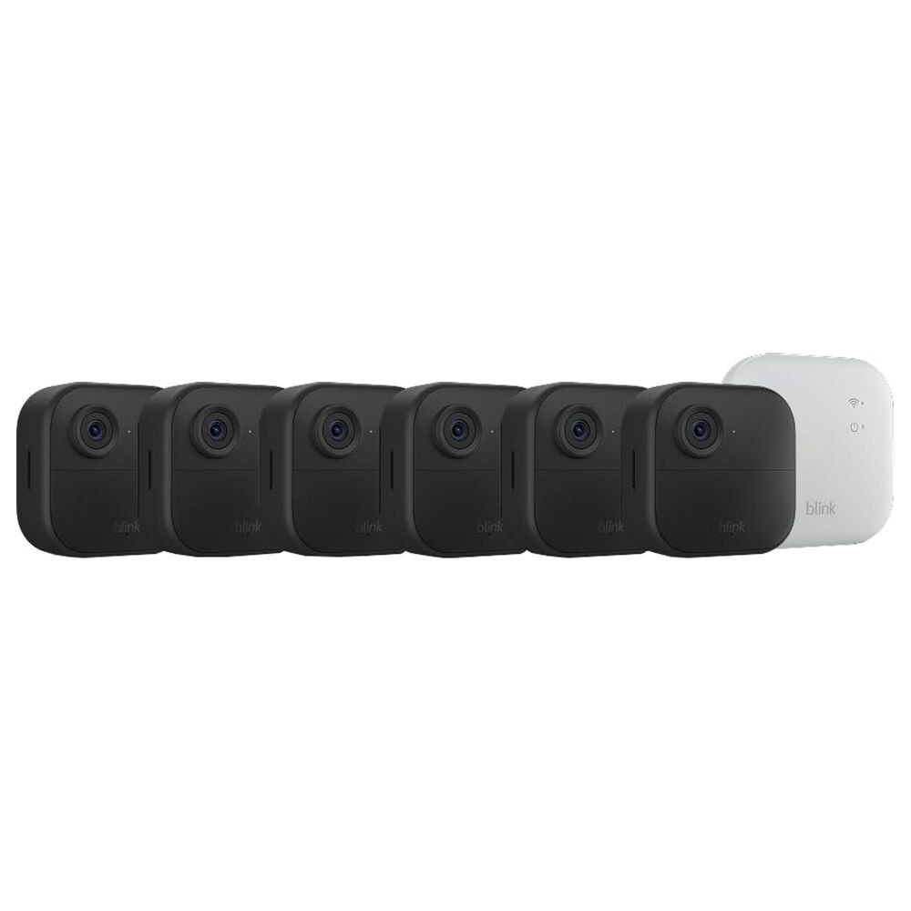 Blink Outdoor 4 6-Security Camera System with Sync Module XR in Black, , large