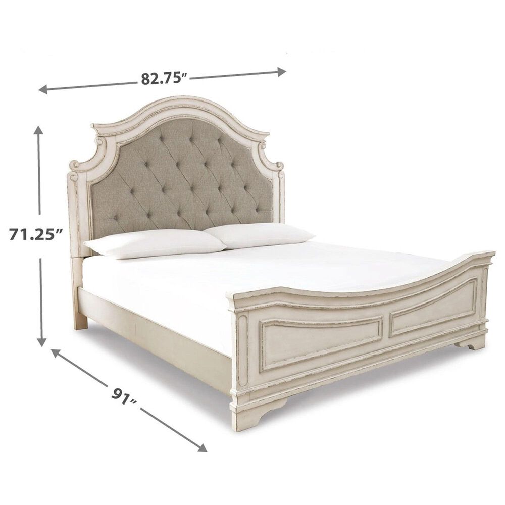 Signature Design by Ashley Realyn California King Panel Bed in Chipped