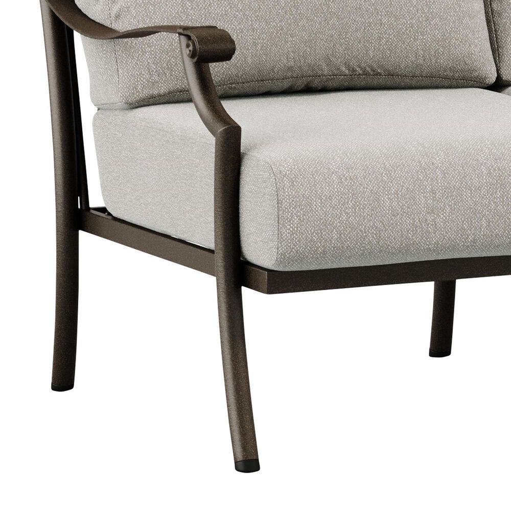 Tropitone Montreux Stationary Patio Loveseat in Blue Point Flax, , large