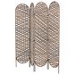 Maple and Jade 4-Panel Partition Room Divider Screen with Cutouts in Matte Copper, , large