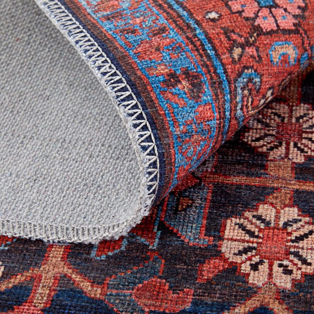 Feizy Rawlins 39HIF 2&#39; x 3&#39; Red and Navy Area Rug, , large