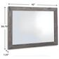 Ashley Bronyan Bedroom Dresser Mirror in Dark Gray, , large