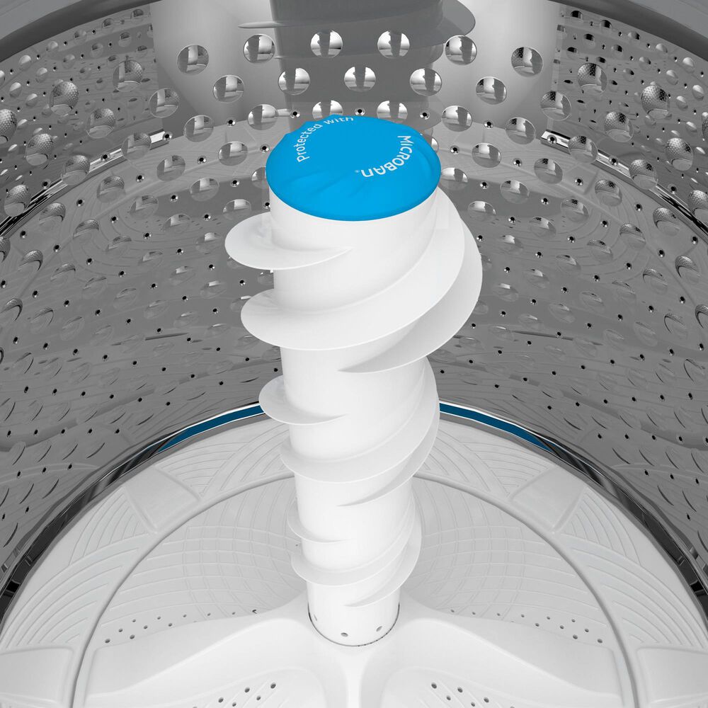 GE Profile 4.9 Cu. Ft. Top Load Agitator Washer and 7.4 Cu. Ft. Gas Dryer Laundry Pair in Diamond Gray, , large