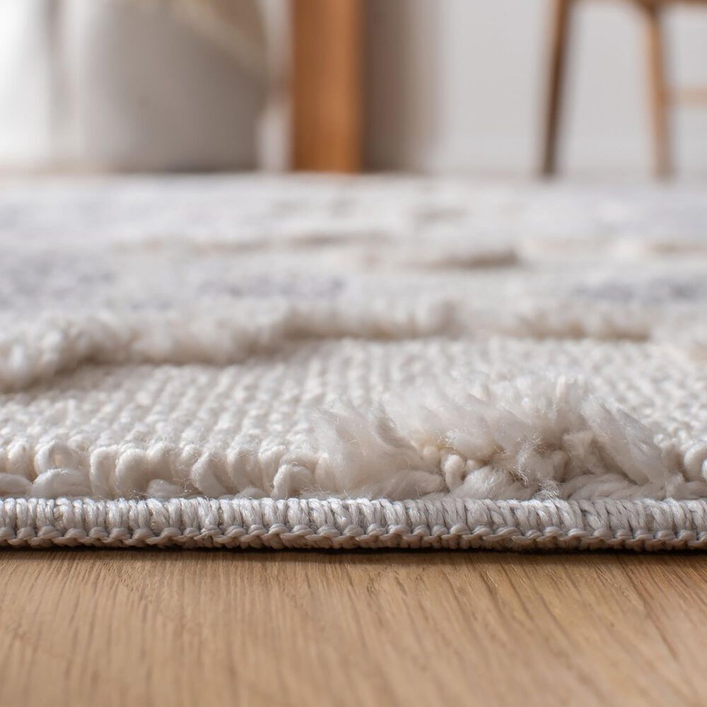 Safavieh Marrakesh MRK530 2&#39;2&quot; x 10&#39; Ivory and Grey Runner, , large