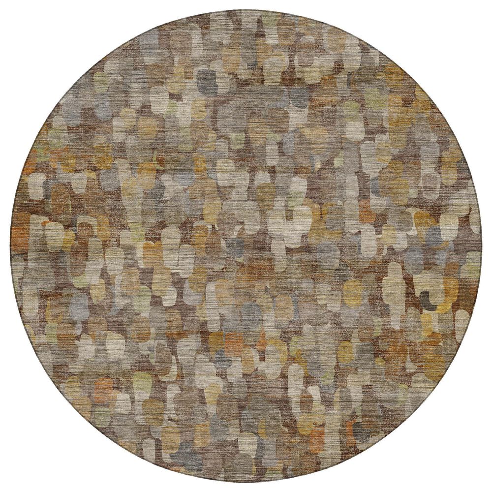Dalyn Rug Company Nexus Chocolate 8" Round Area Rug, , large