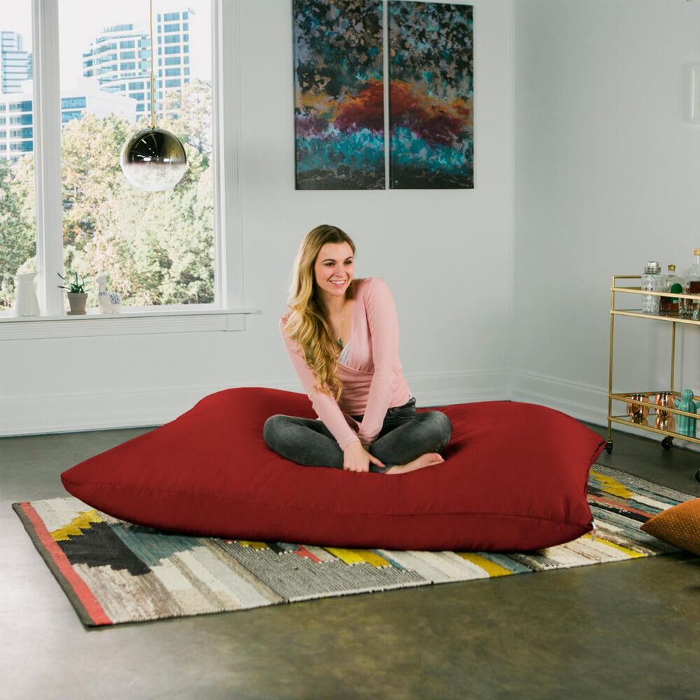 Jaxx 5.5&#39; Pillow Bean Bag Pillow in Cinnabar, , large