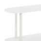HOMLUX Turn-N-Tube 2-Tier Oval Side Display Rack in White and Virgin White, , large