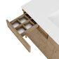 James Martin Kinnsden 48" Single Bathroom Vanity in Weathered Oak with 3 cm Tajnar Eclos Top, Rectangular Sink and FreePower Wireless Charger, , large