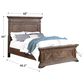 New Heritage Mar Vista Queen Bed in Brushed Walnut with USB Ports, , large