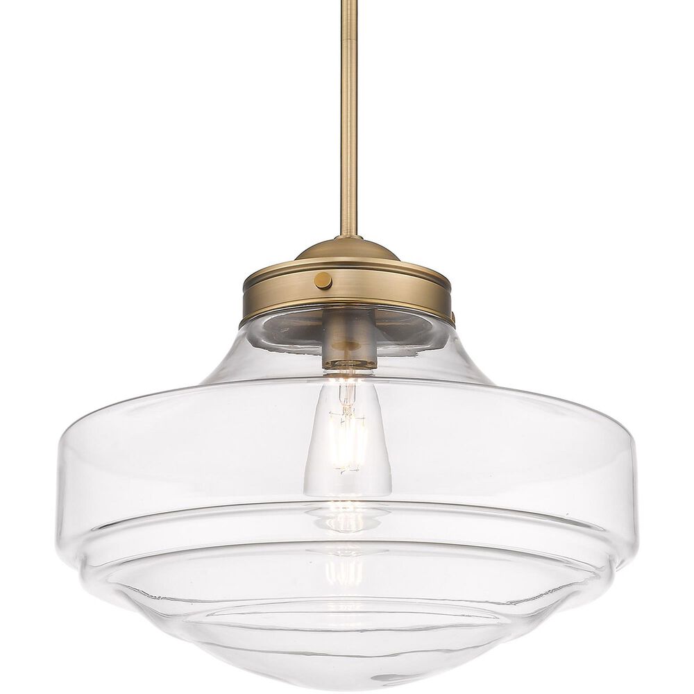 Golden Lighting Ingalls 1-Light Pendant Light in Modern Brass, , large