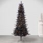 The Gerson Company 7.5" Pre-Lit Tuscany Tinsel Christmas Tree in Black, , large