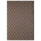 Central Oriental Santorini Diamond 5"3" x 7"7" Pebble and Natural Area Rug, , large