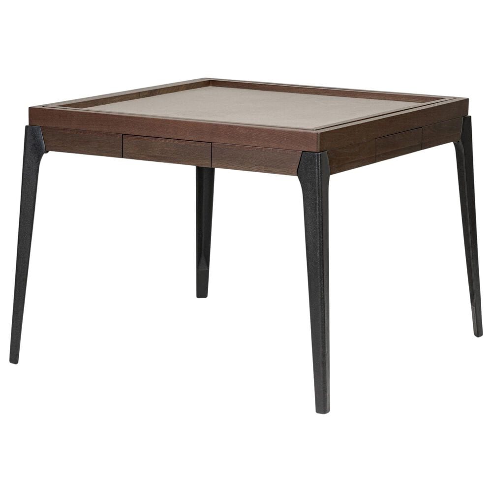 Four Hands District Eight Mahjong Table in Beige Felt, , large