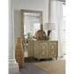Hooker Furniture Surfrider Floor Mirror in Light Brown and Silver, , large