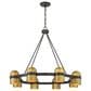 Savoy House Andover 8-Light Chandelier in Mediterranean Bronze and Riviera Brass, , large