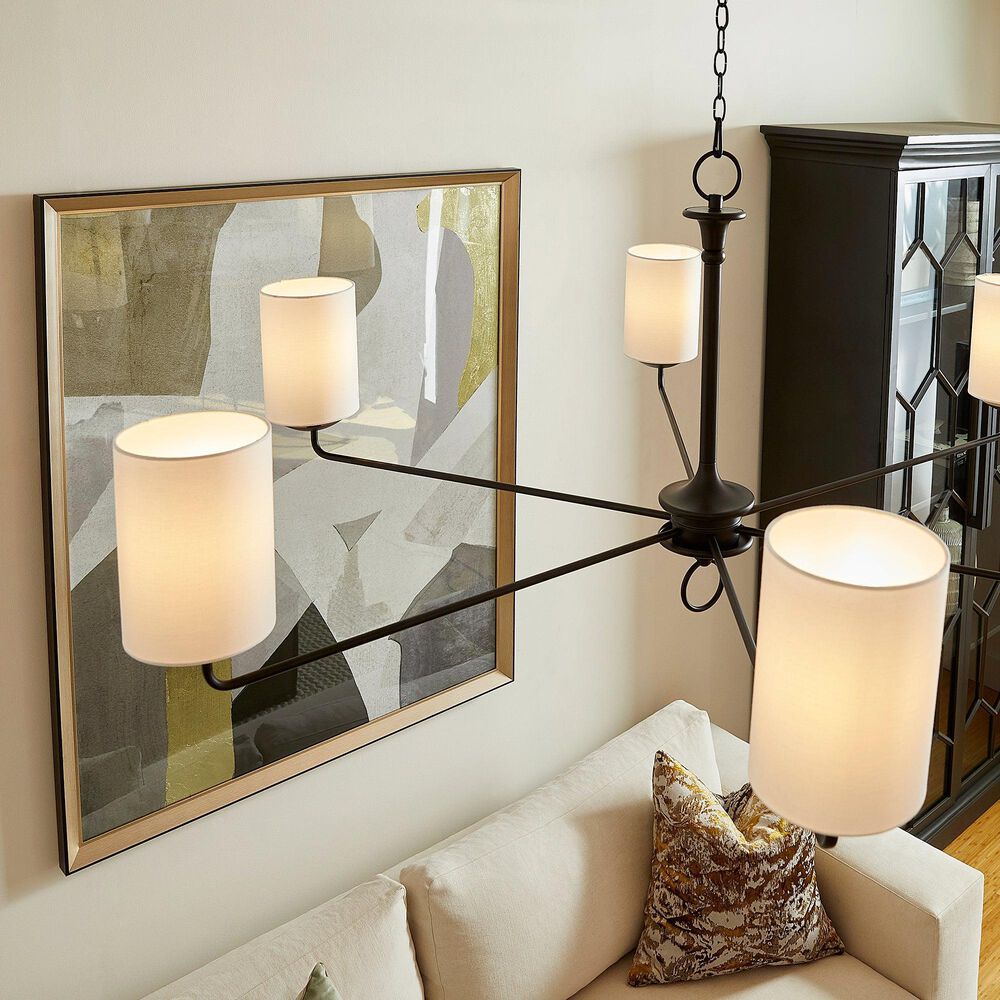 Cyan Ginevra Chandelier in Black, , large