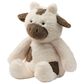 Lambs & Ivy Farmyard Friends Milkshake Cow Plush Toy in White and Brown, , large