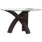 Furniture of America Witt Dining Table in Black and Clear - Table Only, , large