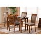 Baxton Studio Seda 5-Piece Dining Set in Grey/Walnut Brown, , large