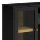 Fabio Flames Nathan 54" Electric Fireplace TV Stand in Black, , large