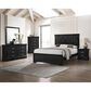 Crown Mark Amalia 5-Piece King Bedroom Set in Black, , large