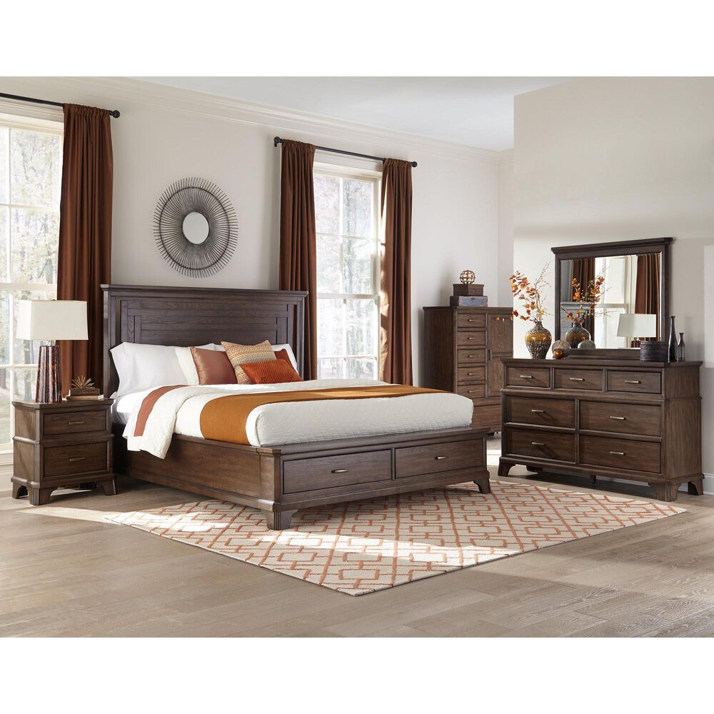 Hawthorne Furniture Telluride Dresser and Mirror in Vintage Oak, , large
