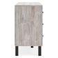 Ashley Vessalli 6-Drawer Dresser in Light Gray and Matte Black, , large