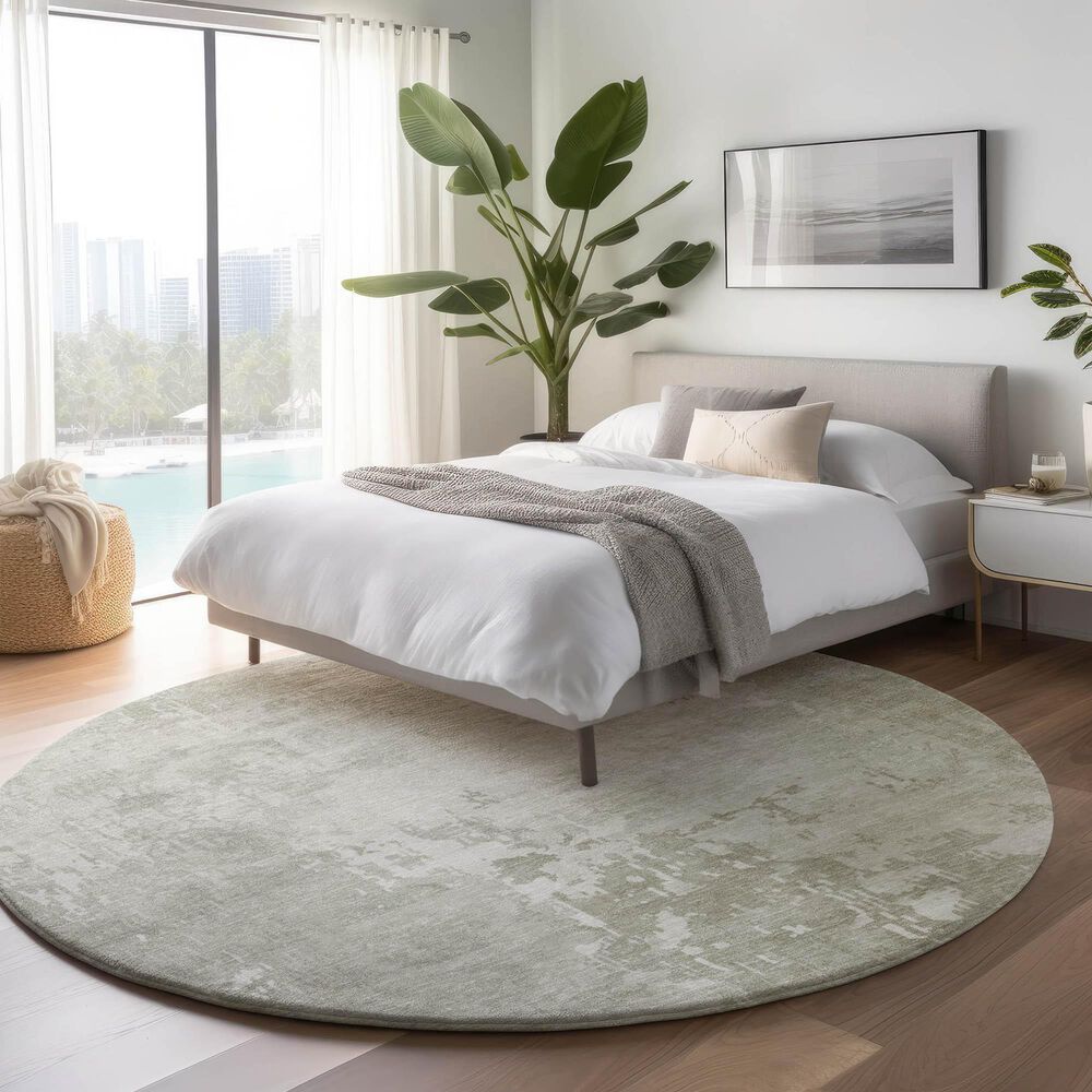 Dalyn Rug Company Pacifica PA11 8&#39; Round Linen Area Rug, , large