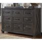 A-America Sun Valley 4 Piece Queen Bedroom Set in Charcoal, , large