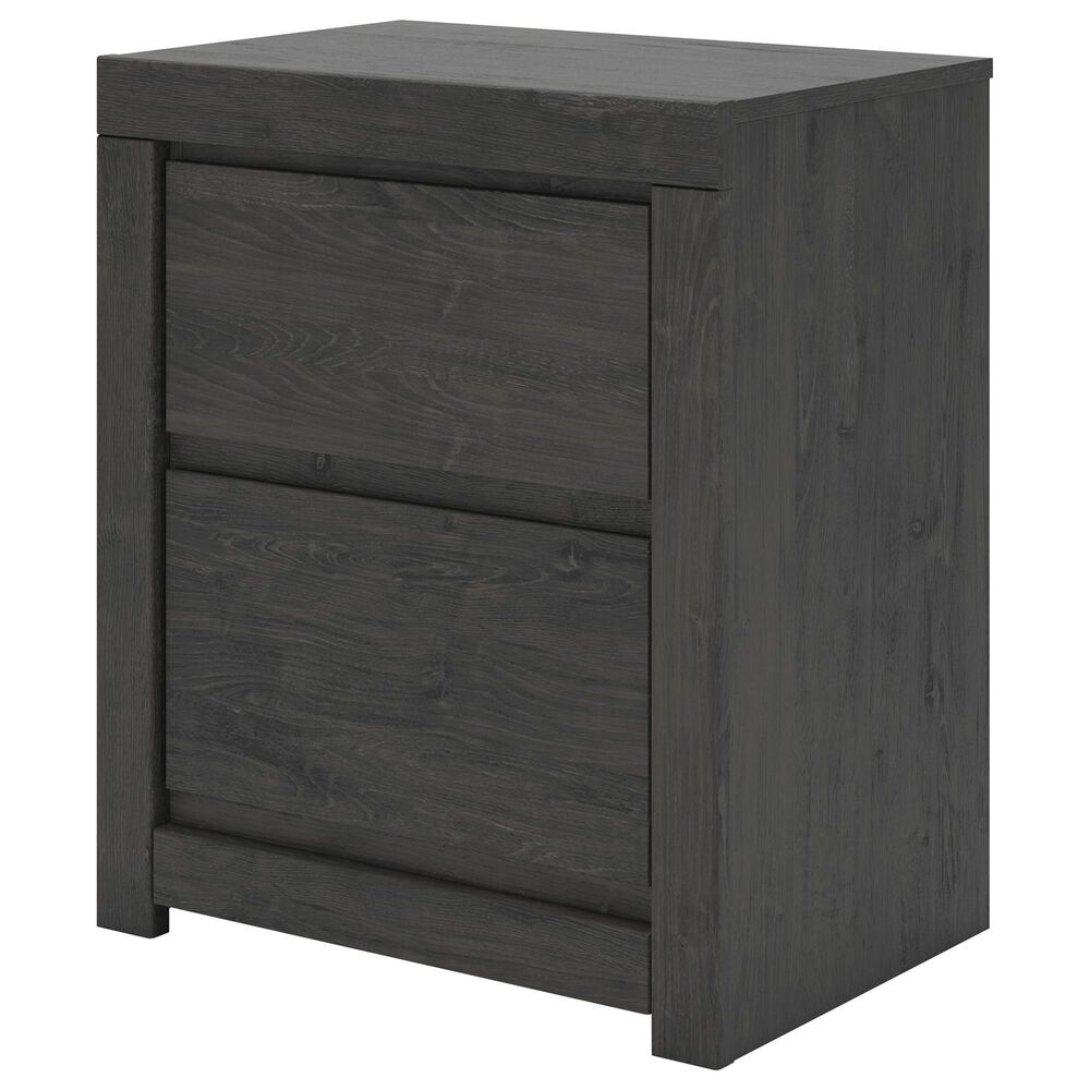 Ashley Fraluna 2-Drawer Nightstand in Dark Charcoal, , large