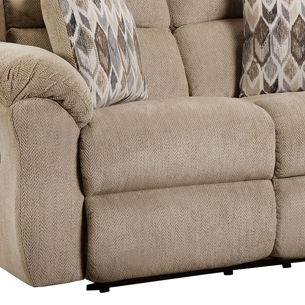 HomeStretch Newport Manual Reclining Loveseat in Fawn, , large