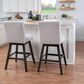 Linon Home Decor Cyrus Swivel Bar Stool in Grey (Set of 2), , large