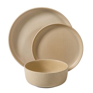 Gibson Homewares Bryant Park 12-Piece Dinnerware Set in Matte Cream, , large