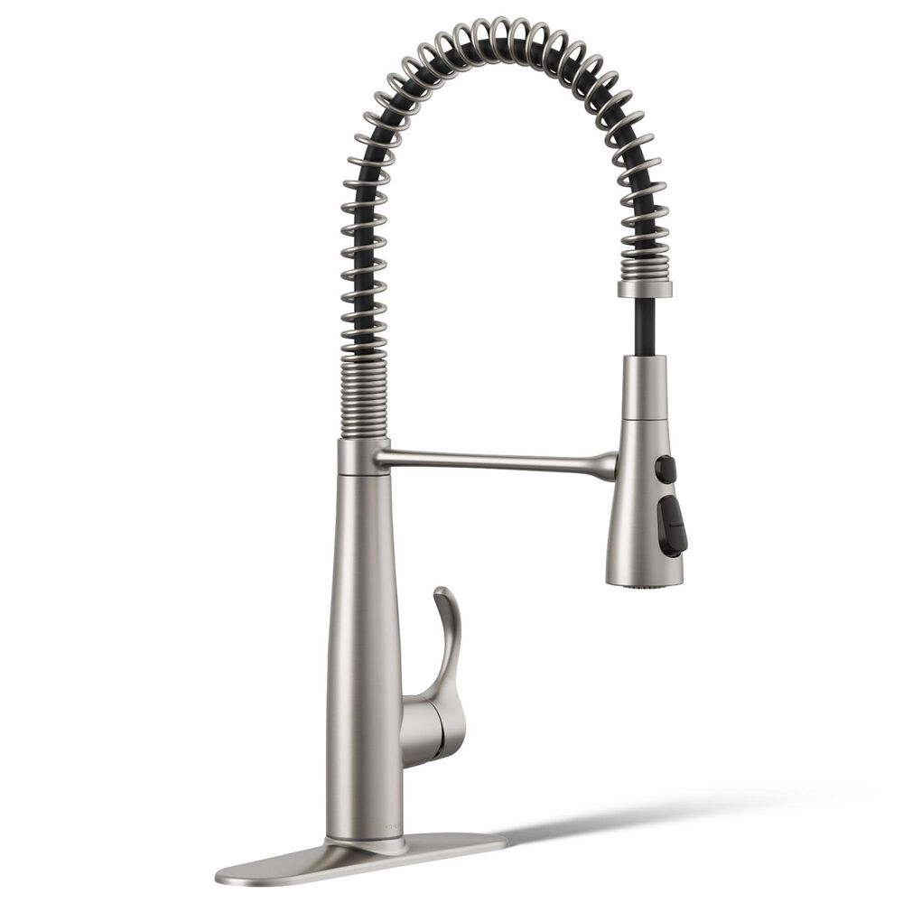 Kohler Simplice Semi-Professional Kitchen Sink Faucet in Vibrant Stainless, , large