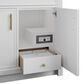 James Martin Bellshire 36" Single Bathroom Vanity in Bright White with 3 cm Siberian Silestone Top and Rectangular Sink, , large