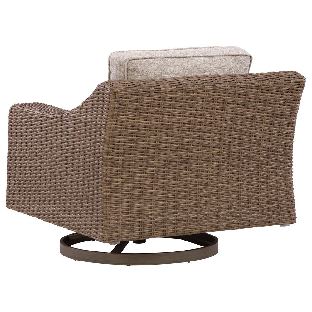 Ashley Laguna Heights Patio Swivel Lounge Chair in Beige, , large
