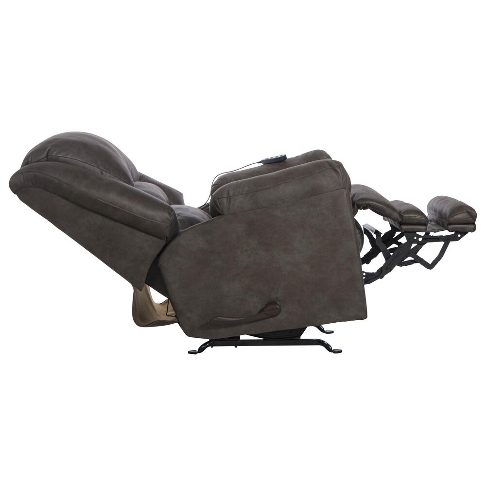 Catnapper Hayden Rocker Recliner with Heat and Massage in Steel, , large