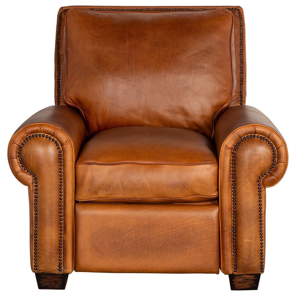 GTR Leather Inc. Nelson Recliner in Mustang Brown, , large