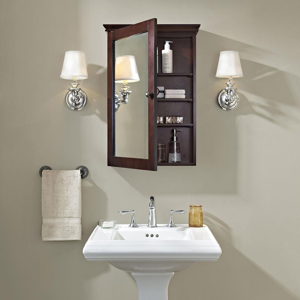 Crosley Furniture Lydia Mirrored Wall in Espresso