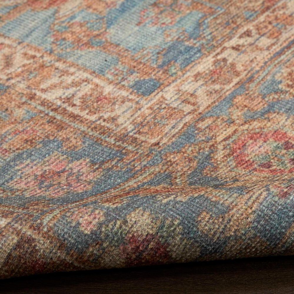Nourison Vintage Washables Navy and Multicolor 9'10" x 13'2" Area Rug, , large
