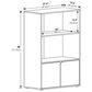 HOMLUX Kitchen Storage Shelf with Cabinet in Columbia Walnut, , large